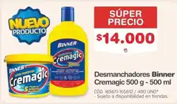 Makro Binner desmanchadores cremagic oferta