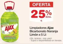 Makro Ajax limpiadores bicarbonato naranja limón oferta