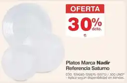 Makro Nadir platos marca oferta