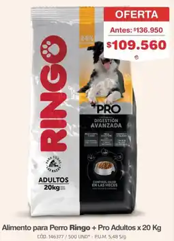 Makro Ringo alimento para perro + pro adultos oferta