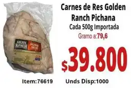 Mercamio Ranch pichana carnes de res golden cada oferta