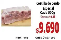Mercamio Costilla de cerdo especial cada oferta