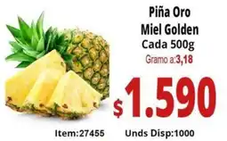Mercamio Piña oro miel golden cada oferta