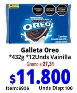 Mercamio Oreo galleta vainilla oferta