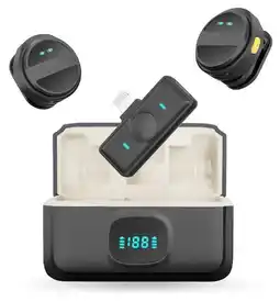 Falabella Micrófono Inalámbrico Solapa Magnético Solapa Doble Canal Profesional 40hrs oferta