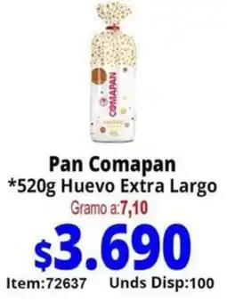 Mercamio Pan comapan huevo extra largo oferta