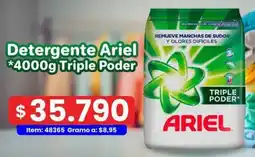 Mercamio Ariel detergente triple poder oferta