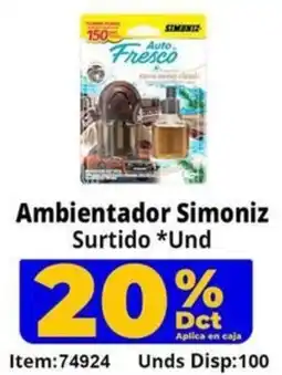Mercamio Ambientador simoniz surtido oferta
