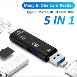 Falabella Adaptador Micro Usb Tipo C Micro Sd Celular Otg Tf 5 En 1 oferta