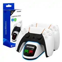 Falabella Base Cargador dualsense controles PS5 indicador led - USB-C rápida oferta