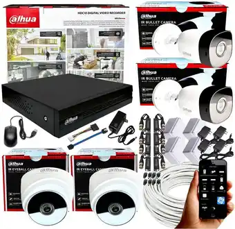 Falabella KIT CCTV 1080P DVR 8CH + 4 CÁMARAS DE SEGURIDAD 2MP oferta