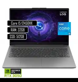 Falabella PORTATIL GAMER LOQ Core i5 12450HX 24GB RAM DDR5 RTX 3050 6GB SSD 512GB oferta