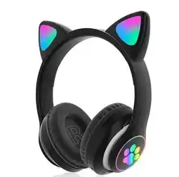 Falabella Audífonos Diadema Bluetooth RGB Orejas Gato oferta