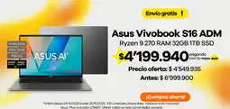 Éxito ASUS Vivobook S16 ADM oferta