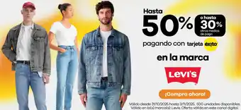 Éxito En la marca Levi's oferta