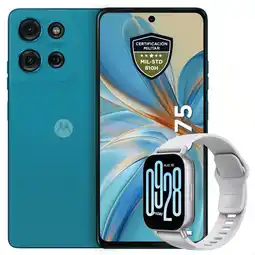 Falabella Celular Moto G75 5G 256GB /8GB Azul + Watch 5 Active Slv oferta