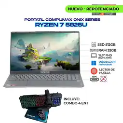 Falabella PORTÁTIL ONIX SERIES - RYZEN 7 5825U / 32GB / SSD 512GB / FHD oferta