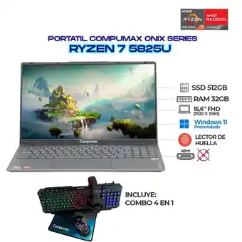 Falabella PORTÁTIL ONIX SERIES - RYZEN 7 5825U / 32GB / SSD 512GB / FHD oferta