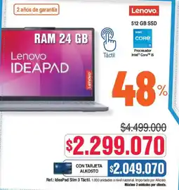 Alkosto Lenovo ideapad oferta