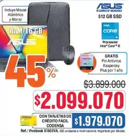 Alkosto Asus laptop oferta