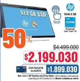 Alkosto Hp procesador intel core i5 oferta