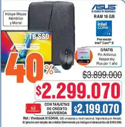 Alkosto Asus laptop oferta