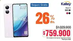 Alkosto Kalley Black 3 oferta