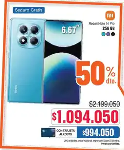 Alkosto Redmi Note 14 Pro oferta