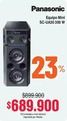 Alkosto Panasonic Equipo Mini SC-UA30 300 W oferta