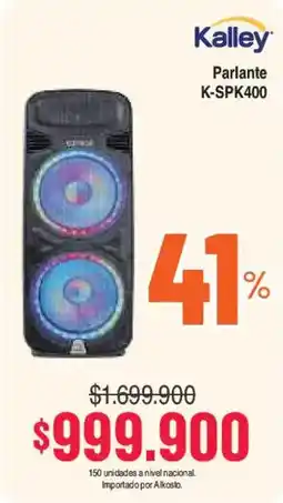 Alkosto Kalley parlante K-SPK400 oferta