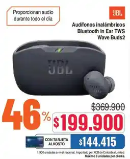 Alkosto JBL Wave Buds 2 oferta