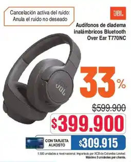 Alkosto JBL Over Ear T770NC oferta