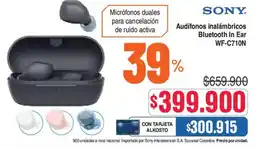 Alkosto Sony Bluetooth In Ear oferta