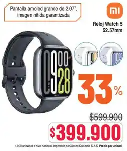 Alkosto Xiaomi Reloj Watch 5 oferta