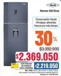 Alkosto Haceb Nevera 428 litros oferta