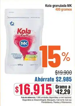 Alkosto MK Kola granulada oferta
