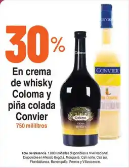 Alkosto En crema de whisky Coloma y piña colada Convier oferta