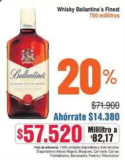 Alkosto Ballantine's Finest Whisky oferta