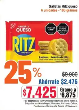 Alkosto Ritz queso galletas oferta