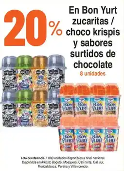Alkosto En Bon Yurt zucaritas / choco krispis y sabores surtidos de chocolate oferta