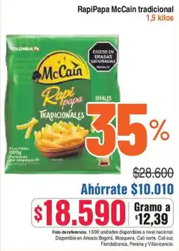 Alkosto McCain RapiPapa tradicional oferta