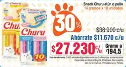 Alkosto Snack Churu atún o pollo oferta