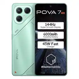 Falabella Celular Tecno POVA 7 5G 256GB 8GB (Ampliable a 16GB) Verde oferta