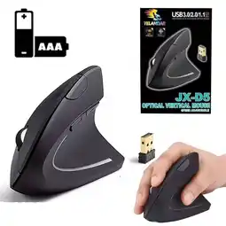 Falabella Mouse Ergonómico Vertical Inalámbrico D5 3.0 Usb 3600 Dpi oferta