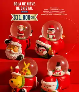 Tiendas D1 Bola de nieve de cristal oferta
