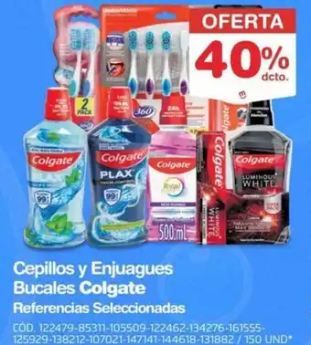 Colgate cepillos y enjuagues bucales