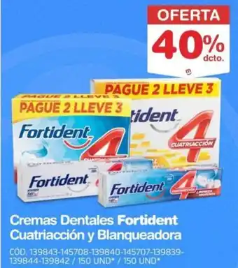 Makro Fortident cremas dentales cuatriacción y blanqueadora oferta