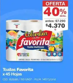 Makro Favorita toallas oferta