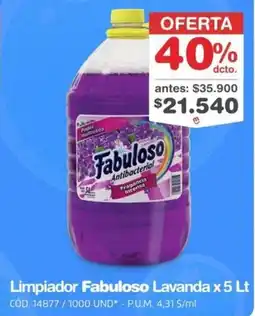 Makro Fabuloso limpiador lavanda oferta