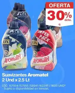 Makro Aromatel suavizantes 2 Und x 2.5 Lt oferta